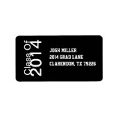 Klasse van 20XX Afstuderen Adresetiketten Etiket (Voorkant)