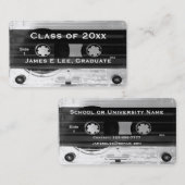 Klasse van 20xx Afstuderen Audio Cassettebandje Ka Contactkaartje (Voorkant / Achterkant)