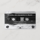 Klasse van 20xx Afstuderen Audio Cassettebandje Ka Contactkaartje (Achterkant)