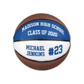 Klasse van 20XX Afstuderen Basketball (ELK JAAR) Basketbal (Voorkant)