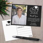 Klasse van 20XX Afstuderen Bedankt Foto Kaart