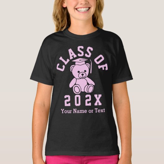 Klasse van 20XX afstuderen Beer T-shirt (Voorkant)