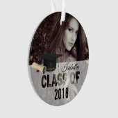 Klasse van 20XX - Afstuderen DIY-foto en jaar Ornament (voorkant)