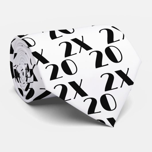 Klasse van 20XX Afstuderen Stropdas (Opgerold)