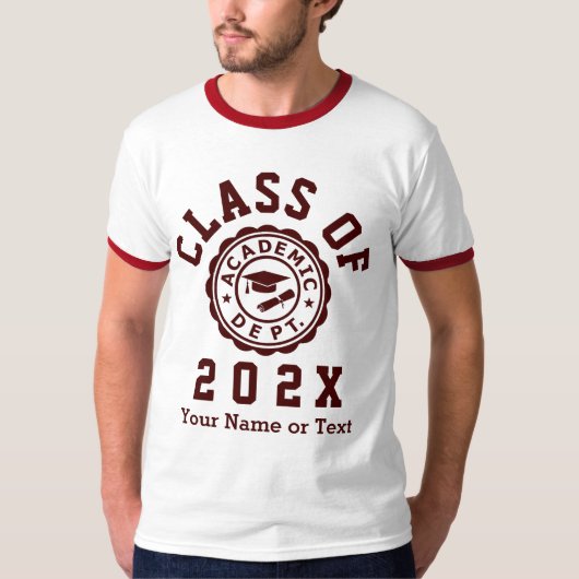 Klasse van 20XX Afstuderen T-shirt (Voorkant)