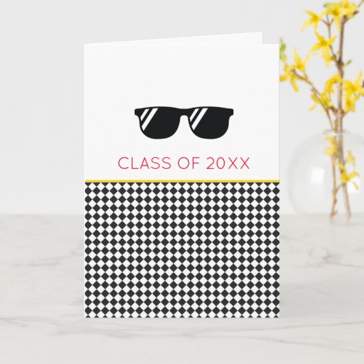 KLASSE VAN 20XX Afstuderen Zonnebril WAY TO GO! Kaart (Gele Bloem)