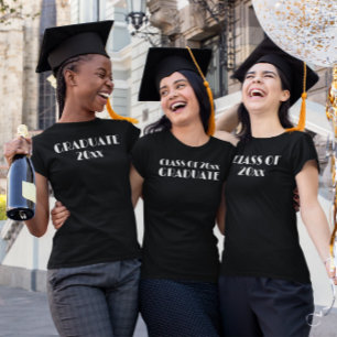 Klasse van 20xx Afstuderen zwart Shirt