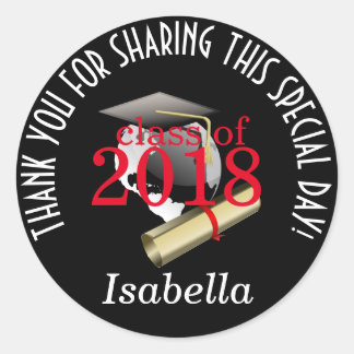 Klasse van 20xx - Bedankt Ronde Sticker