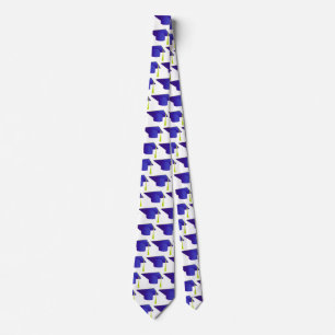 Klasse van 20XX Blue Pet Afstuderen Stropdas