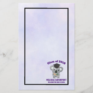 Klasse van 20xx Cute Koala Beer in Graduation Cap Briefpapier