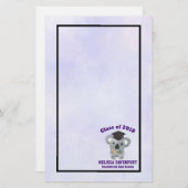 Klasse van 20xx Cute Koala Beer in Graduation Cap Briefpapier (Voorkant / Achterkant)