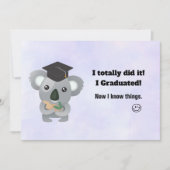 Klasse van 20xx Cute Koala Beer in Graduation Cap Kaart (Voorkant)