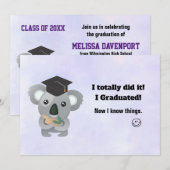 Klasse van 20xx Cute Koala Beer in Graduation Cap Kaart (Voorkant / Achterkant)