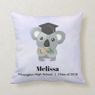 Klasse van 20xx Cute Koala Beer in Graduation Cap Kussen