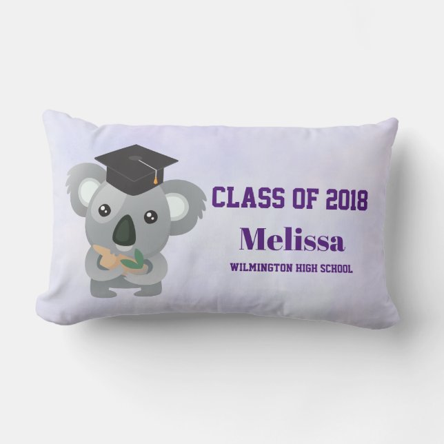 Klasse van 20xx Cute Koala Beer in Graduation Cap Kussen (Voorkant)