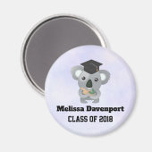 Klasse van 20xx Cute Koala Beer in Graduation Cap Magneet (Voorkant / Achterkant)
