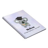 Klasse van 20xx Cute Koala Beer in Graduation Cap Notitieboek (Rechterzijde)