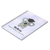 Klasse van 20xx Cute Koala Beer in Graduation Cap Notitieboek (Linkerzijde)