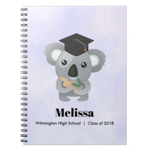 Klasse van 20xx Cute Koala Beer in Graduation Cap Notitieboek