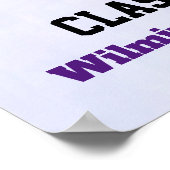 Klasse van 20xx Cute Koala Beer in Graduation Cap Poster (Hoek)