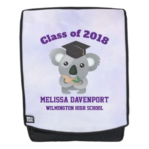 Klasse van 20xx Cute Koala Beer in Graduation Cap Rugtassen