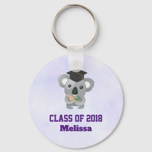 Klasse van 20xx Cute Koala Beer in Graduation Cap Sleutelhanger