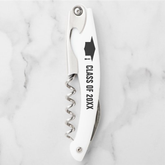 Klasse van 20XX-degressivatie wijnflesopener Kurkentrekker (Voorkant)