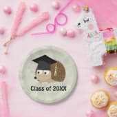 Klasse van 20XX Egel Afstuderen Papieren Bordje (Feest)