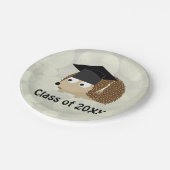 Klasse van 20XX Egel Afstuderen Papieren Bordje (Gekanteld)