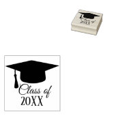 Klasse van 20XX - Graduation Cap Rubberstempel (Gestempeld)