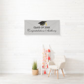 Klasse van 20XX Grey Pet Afstuderen Banner (Insitu)