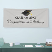 Klasse van 20XX Grey Pet Afstuderen Banner (Beurs)