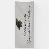 Klasse van 20XX Grey Pet Afstuderen Banner (Verticaal)
