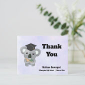 Klasse van 20xx Koala Beer in Graduation Cap Bedan Briefkaart (Staand voorkant)