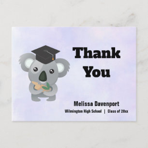 Klasse van 20xx Koala Beer in Graduation Cap Bedan Briefkaart