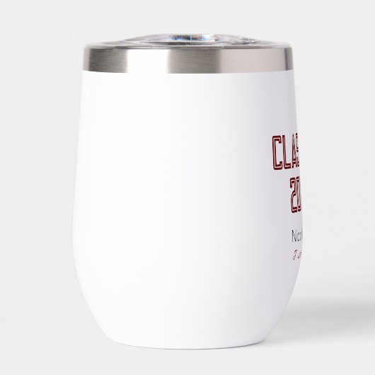 Klasse van...20XX met Pet Thermische Wijn Tumbler (Voorkant)