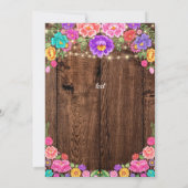 Klasse van 20XX, Mexicaanse Floral Graduation Part Kaart (Achterkant)