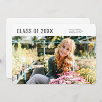 Klasse van 20XX Modern Minimalist Photo Afstuderen