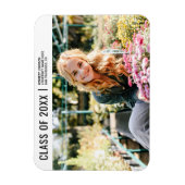 Klasse van 20XX Modern Minimalist Photo Afstuderen Magneet (Verticaal)