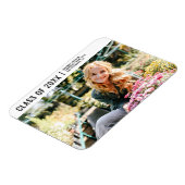 Klasse van 20XX Modern Minimalist Photo Afstuderen Magneet (Linkerzijde)