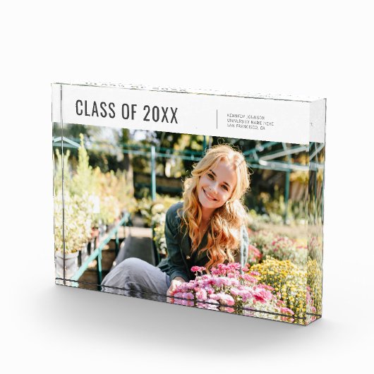 Klasse van 20XX Modern Minimalistisch Afstuderen Fotoblokken (Rechts)