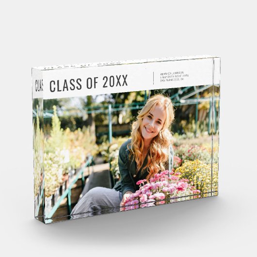 Klasse van 20XX Modern Minimalistisch Afstuderen Fotoblokken (Links)