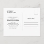 Klasse van 20XX Moderne Foto-Afstuderen Aankondigingskaart (Achterkant)