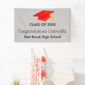 Klasse van 20XX Red Pet Afstuderen Banner (Insitu)
