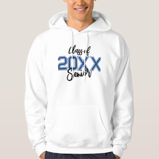 Klasse van 20XX Senior Custom Hoodie (Voorkant)
