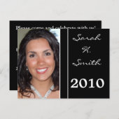 Klasse van 20XX Uitnodigingen voor afstuderen (Voorkant / Achterkant)