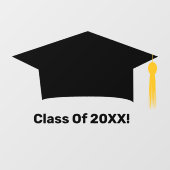 Klasse van 20XX Window Cling Raamsticker (Vel)