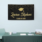 Klasse van 20XX zwarte en gouden banner (Beurs)