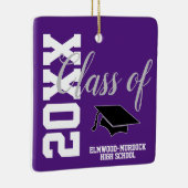 Klasse van 22 Gepersonaliseerd Afstuderen op de mi Keramisch Ornament (Rechts)