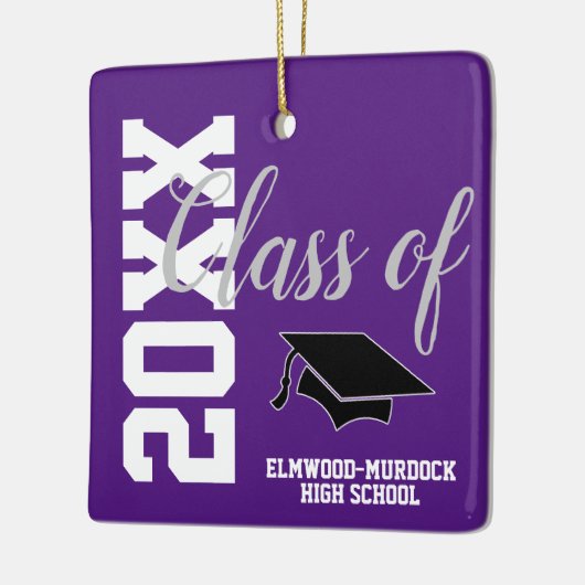 Klasse van 22 Gepersonaliseerd Afstuderen op de mi Keramisch Ornament (Links)